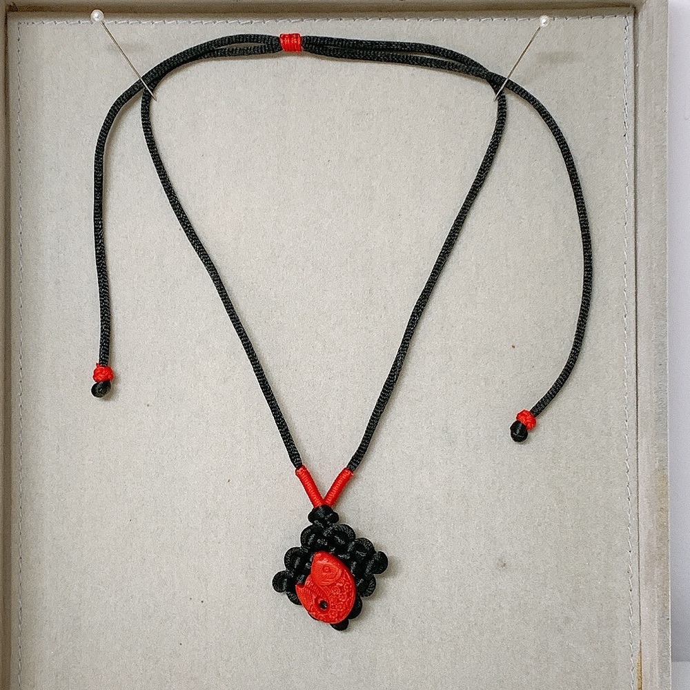 Lucky fish Chinese traditional style necklace